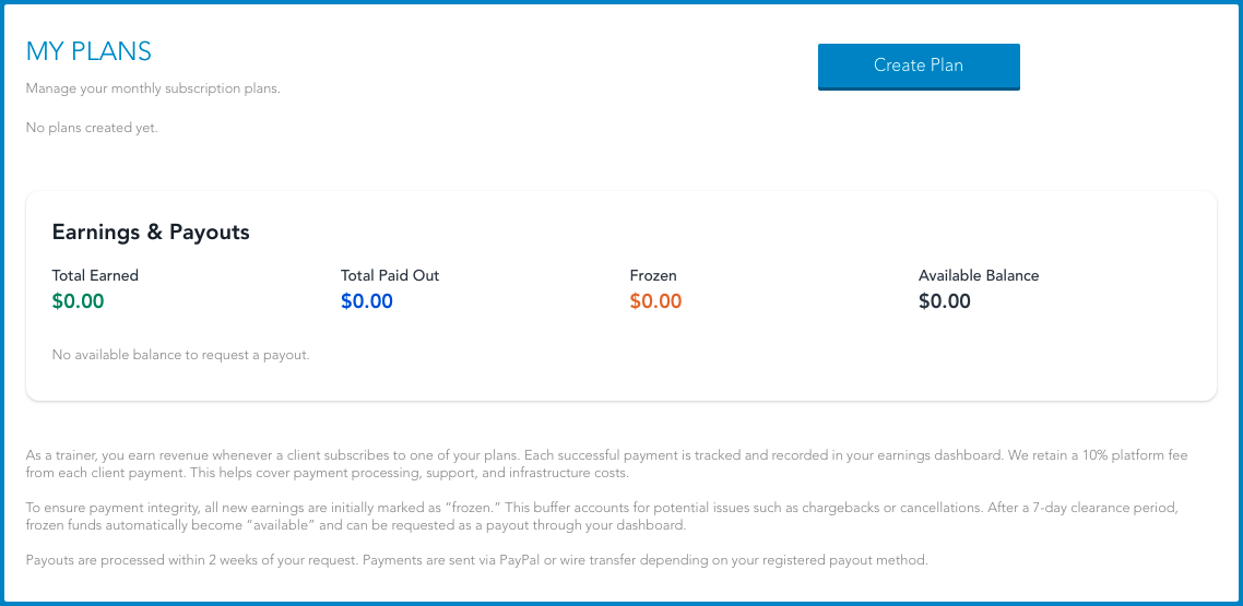 Manage Plans Anytime