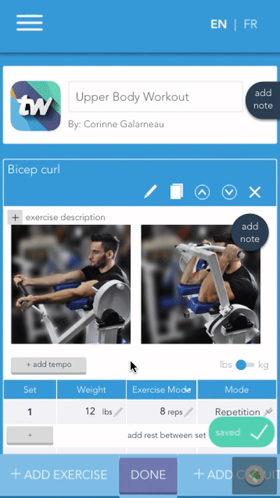 Workout Builder